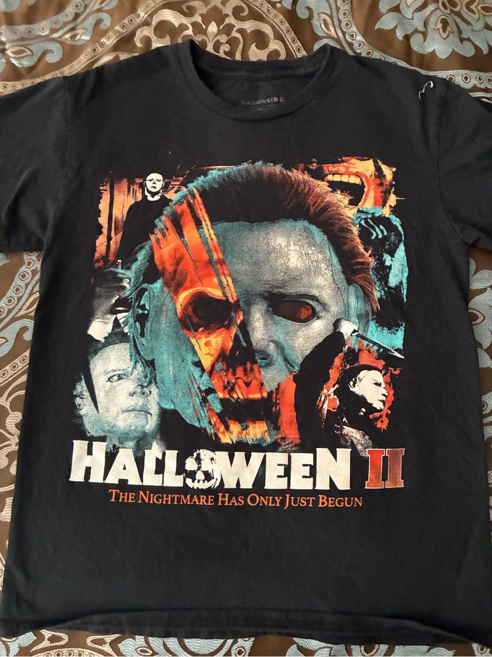 Halloween II Black Graphic Skirt
